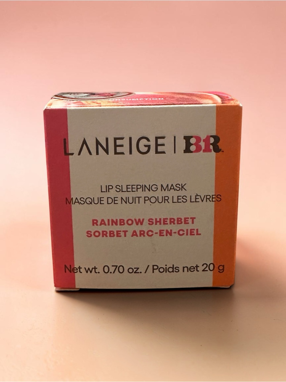 Laneige x Baskin Robbins RAINBOW SHERBET Lip Sleeping Mask NEW 0.70 oz